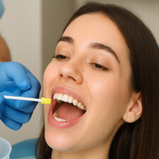 How many fluoride treatments per year for children?